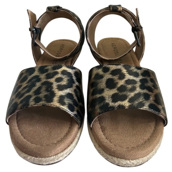 Aerosoles Women's Demarest Leopard Espadrille Sandals Size 6.5 New In Box - Picture 6 of 11